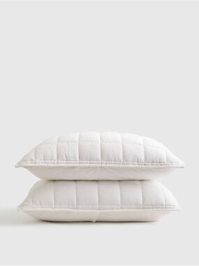 White European Linen Box King Sham Set - Retail $70